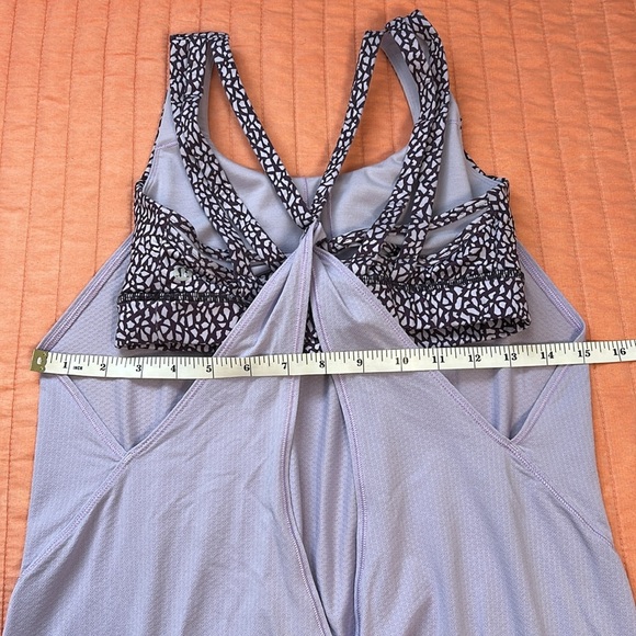 Lululemon Nouveau Limits Tank Lilac Miss Mosaic Deep Zinfandel size 4 Small - Picture 10 of 14